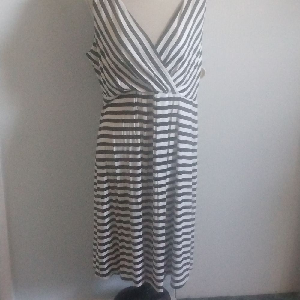 Mid length striped dress